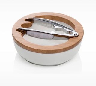 Schiaccianoci in ceramica, legno e alluminio
