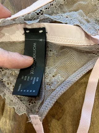 Liguero Women'secret Talla Única Rosa/Gris