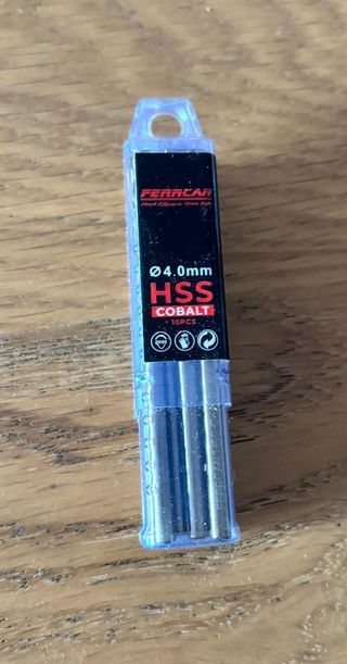 Brocas HSS M35 Cobalto 4mm DIN338