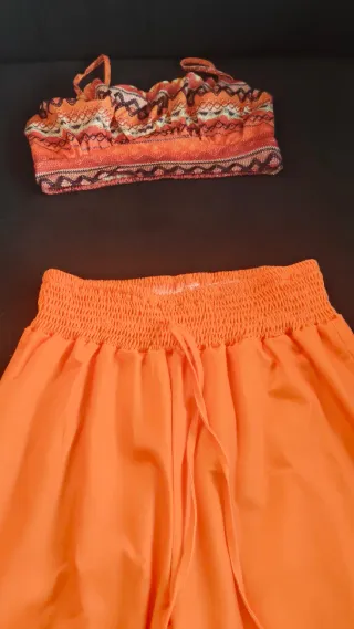 Dos Conjuntos Top y Pantalón Palazzo Verano Mujer