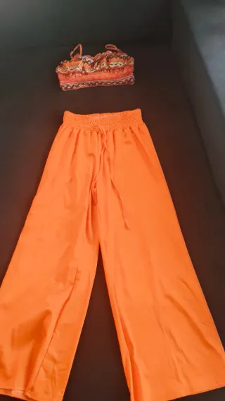 Dos Conjuntos Top y Pantalón Palazzo Verano Mujer