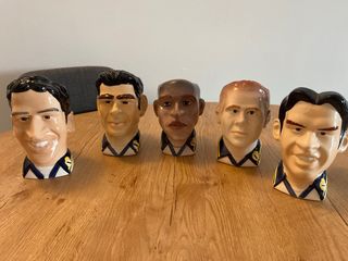 Lote 5 Tazas Busto Real Madrid Colección Oficial