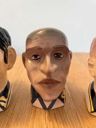 Lote 5 Tazas Busto Real Madrid Colección Oficial