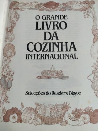 Livro cozinha internacional