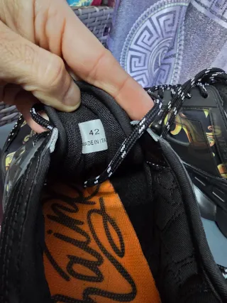 Scarpe Versace Chain Uomo Nero Oro