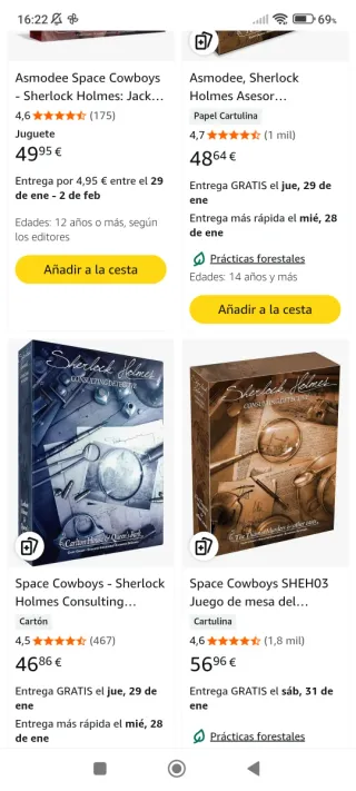 Gioco da tavolo Sherlock Holmes