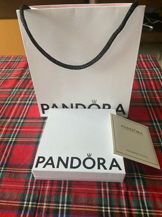 Pulsera Pandora rígida flor plata ley
