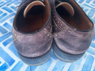 Scarpe stringate uomo marrone/viola