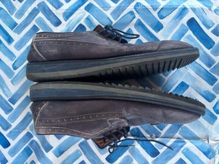 Scarpe stringate uomo marrone/viola