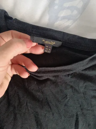 Camiseta sin mangas Massimo Dutti negra