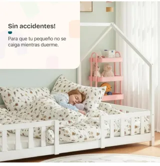 Cama infantil 90x200 cm madera pino