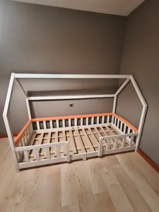 Cama infantil 90x200 cm madera pino