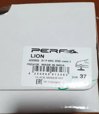 Zapatos de seguridad negros para hombre