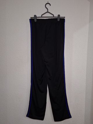 Adidas Track Pants Black Red White Stripes Small