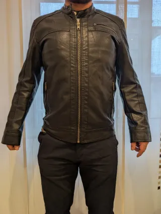 Chaqueta Only & Sons Cuero Talla L, Nueva