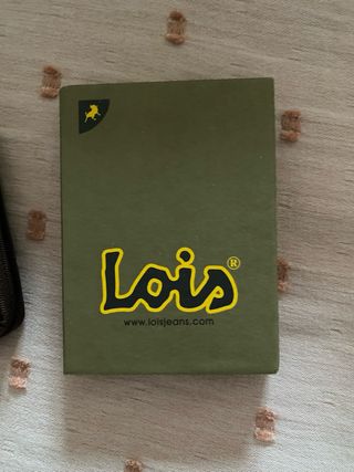 Llavero Tarjetero Lois Jeans Piel Marrón
