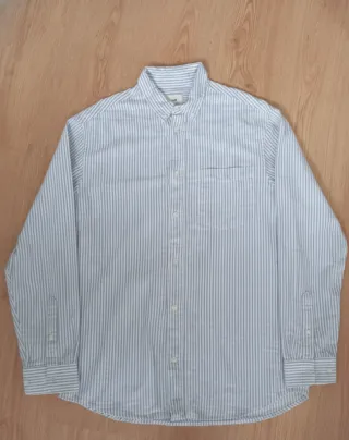 Camisa H&M Rayas Azules y Blancas Talla M