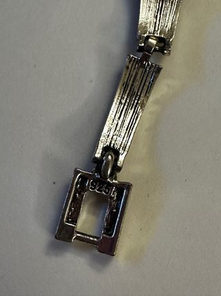 Bracciale argento semirigido uomo vintage