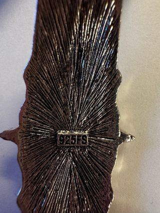 Bracciale argento semirigido uomo vintage