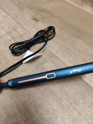 Plancha de pelo azul y dorada nueva estrenar