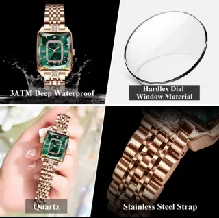 Reloj Poedagar Hombre Oro y Verde