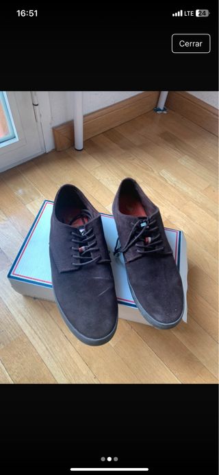 Zapatillas El Ganso serraje marrón