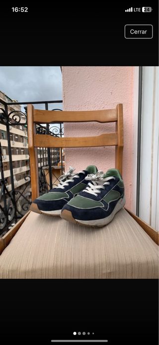 Zapatillas El Ganso x Flex Verde y Azul