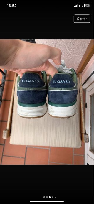 Zapatillas El Ganso x Flex Verde y Azul