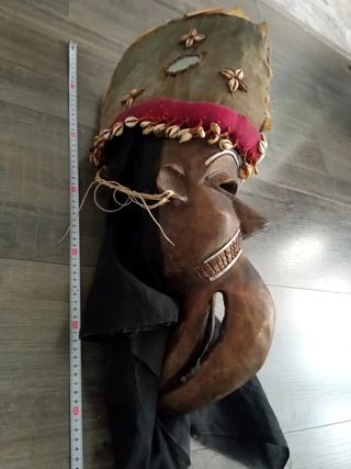 MÁSCARA AFRICANA HOMBRE PÁJARO