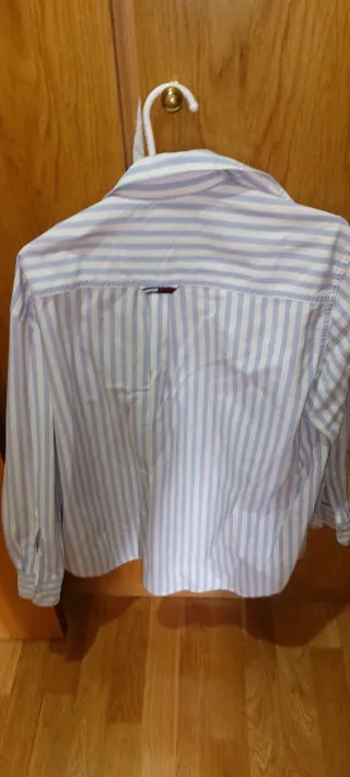 Camisa Tommy Hilfiger Rayas Azul y Blanco