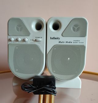 Par Altavoces Multimedia Infinity Gris/Blanco