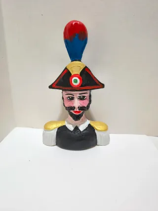 Busto Carabiniere in Legno Firmato