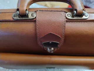 Maletín piel profesor años 70