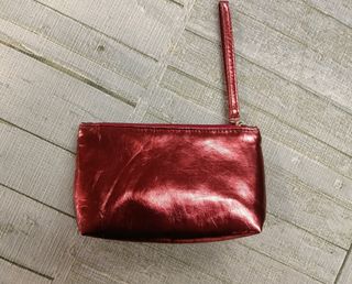 Bolso Neceser Rojo Lentejuelas Brillante Nuevo