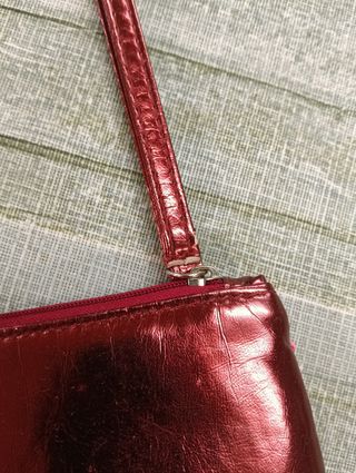 Bolso Neceser Rojo Lentejuelas Brillante Nuevo