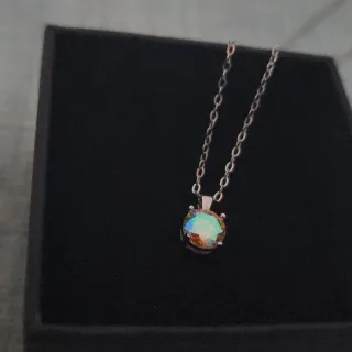 Colgante Plata Moissanita Multicolor