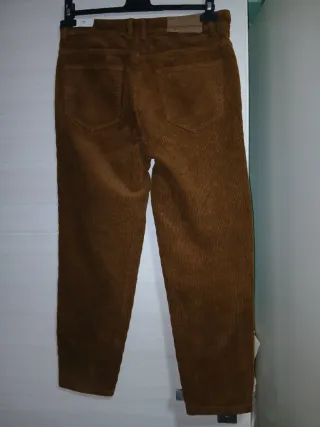 Pantaloni uomo marrone corduroy