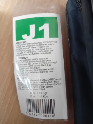 Cadenas textiles nieve FIX&GOTEX Xtrem J1