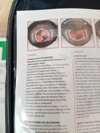 Cadenas textiles nieve FIX&GOTEX Xtrem J1