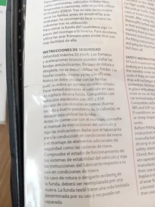 Cadenas textiles nieve FIX&GOTEX Xtrem J1