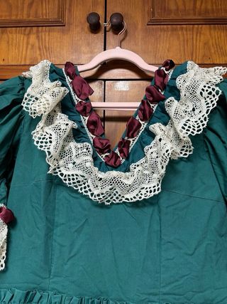 Bata Rociera Flamenca Verde