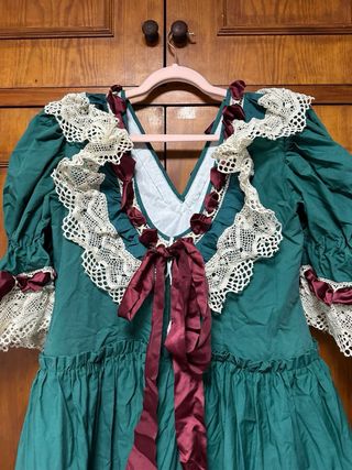 Bata Rociera Flamenca Verde