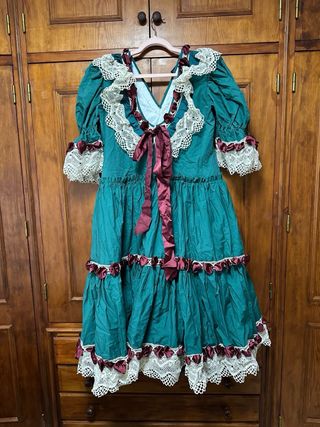 Bata Rociera Flamenca Verde