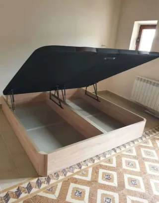 Canapé abatible madera y tela