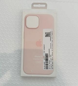 Funda iPhone 15 Silicona MagSafe Rosa Claro