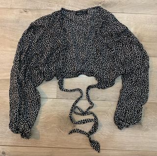 Blusa corta SHEIN estampada