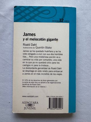 JAMES Y EL MELOCOTON GIGANTE (Spanish Edition)