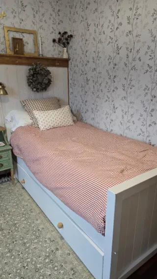 Cama nido de madera lacada