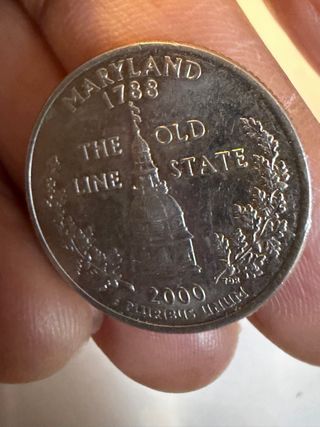 Moneta Quarto di Dollaro USA 2000 Maryland