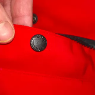 Chaleco Canada de plumas Goose Rojo